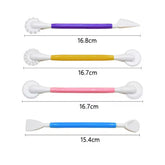 Set de Herramientas para Modelado, Corte y Marcado de Fondant x4